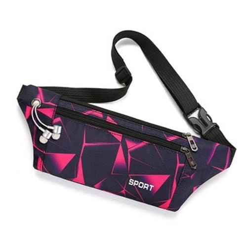 Gürteltasche Damen, wasserdichte GüRteltasche, Bauchtasche für Outdoor Reisen Sport Wandern Joggen Hundespaziergänge (Color : Rosy, Size : One Size) von ZILUXI