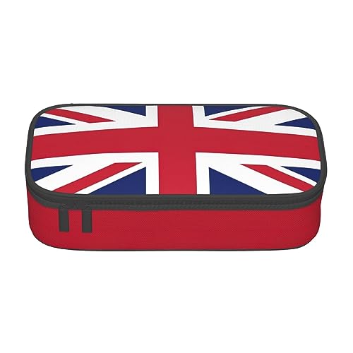 ZISHAK Federmäppchen mit britischer Flagge, großer Organizer für Stifte, Make-up-Stifte, Oxford-Tuch von ZISHAK