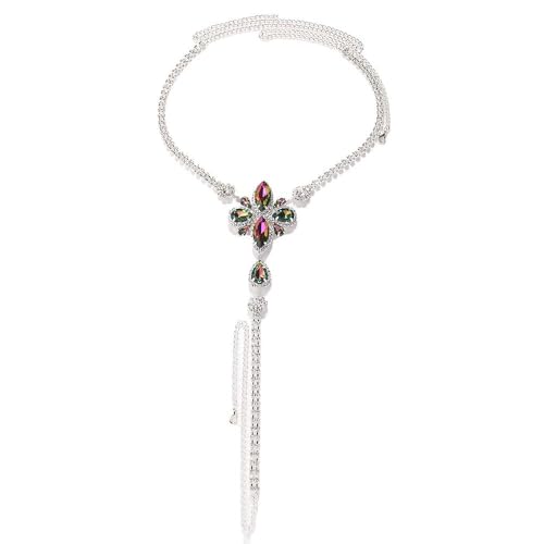 Strass-Taillenkette, sexy Stringtanga, Schmuck, Sommer, Strand, Kristallkette, verstellbare Bikini-Unterwäsche, Festival, Rave, G-String, Party-Körperzubehör für Frauen und Mädchen Strass-Taillenkette, sexy Stringtanga, Schmuck, Sommer, Strand, Kristallkette, verstellbare Bikini-Unterwäsche, Festival, Rave, G-String, Party-Körperzubehör für Frauen und Mädchen von ZITFHMOW