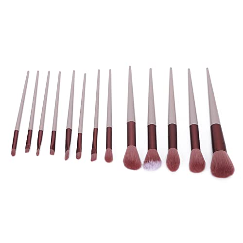 Zartes Make-up, 13-teiliges Komplettes Make-up-Pinsel-Set, Lidschatten, Puder, Rouge, Flauschiger Bürstenkopf für Einfaches Färben, Ergonomisches Design für Bequeme Handhabung, von ZJchao