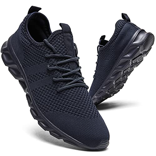 ZMBCYG Laufschuhe Herren Sneaker Sportschuhe Turnschuhe Straßenlaufschuhe Leichtgewichts Männer Running Schuhe Walkingschuhe Tennisschuhe Fitnessschuhe Joggingschuhe Blau 43 EU von ZMBCYG