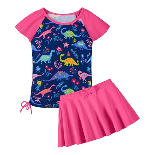 ZNYUNE Mädchen Zweiteiliger Badeanzug Kinder uv Schutz Kinder Schnelltrocknend UPF 50+ Badeanzug 3-12 Jahre S481 DarkDinosaur 6A ZNYUNE Mädchen Zweiteiliger Badeanzug Kinder uv Schutz Kinder Schnelltrocknend UPF 50+ Badeanzug 3-12 Jahre S481 DarkDinosaur 6A von ZNYUNE