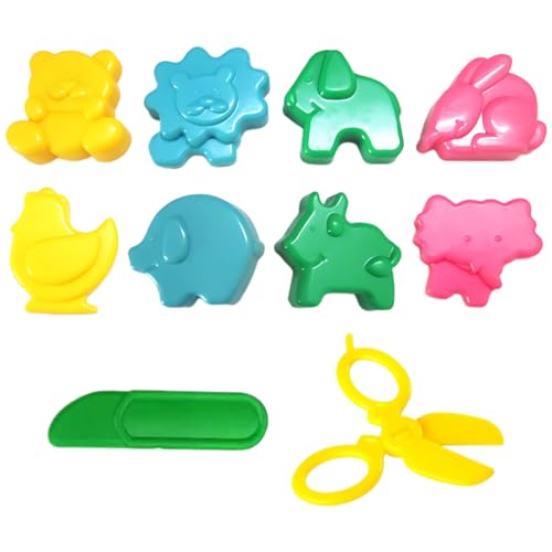 8 Stück Knete Zubehör,mit Plastikschere,Play Doh Knete,Kinder Plastilin Werkzeuge, Knete Ausstechformen Extruder Modellierwerkzeug Küchenspielzeug Lernspielzeug für Jungen Mädchen, 8 Stück Knete Zubehör,mit Plastikschere,Play Doh Knete,Kinder Plastilin Werkzeuge, Knete Ausstechformen Extruder Modellierwerkzeug Küchenspielzeug Lernspielzeug für Jungen Mädchen, von ZOPBA