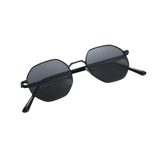 Luxuriöse Retro-Sonnenbrille mit Polygon-Sonnenbrille, quadratisch, für Herren und Damen, modisch, Metall, Vintage, UV-Metall, Schutzrahmen, Sonnenbrille, Damen-Sonnenbrille, Strass-Steine, von ZOUBAOQ