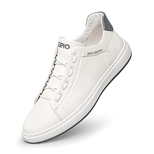 ZRO Herren-Sneaker zum Reinschlüpfen, stilvoll, lässig, modisch, Leder, Weiss/opulenter Garten, 44 EU von ZRO