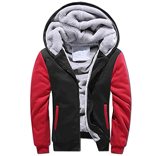 Daunenjacke Herren Zipper Hoodie Herren Winterjacke Herren Warm Strickjacke Herren Beheizbarer Hoodie Fleecejacke Herren Beheizbare Jacke Sweatjacke Herren Softshelljacke Jungen Freizeit von ZRYAZQ