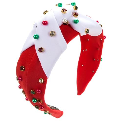 Glitzerndes Weihnachtsstirnband Für Frauen Breite Krempe Mit Perlen Verziert Für Mädchen Die Ihr Gesicht Waschen Sport Weihnachtsstirnbänder Für Frauen Weihnachtsstirnbänder Für Kinder Breite von ZSYTF