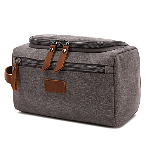 ZUOZUIYQ Canvas Kulturbeutel für Männer Waschen Rasieren Dopp Kit Frauen Reise Make UP Kosmetikbeutel Taschen Koffer Organizer (Farbe: A, Größe: Einheitsgröße) von ZUOZUIYQ