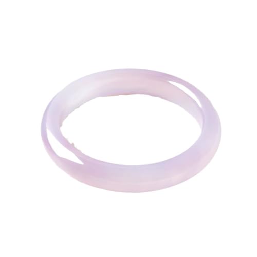 ZYOQYG Jade Armreif Armband für Frauen Natürliches Eis Arten Transparent Light Purple Plump, frische und schöne Achat Geschenk (52) von ZYOQYG