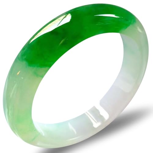 ZYOQYG Natürliche Grüne Jade Armreif Armband Für Frauen Eis Jade Armband Wasser Feuchtigkeitsspendende Mode (56) von ZYOQYG