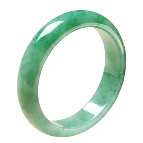 ZYOQYG Natürliche Jade Armreif Armband für Frauen Authentische Jade Armband voller grüner Armband Geschenk für Frau (62) von ZYOQYG