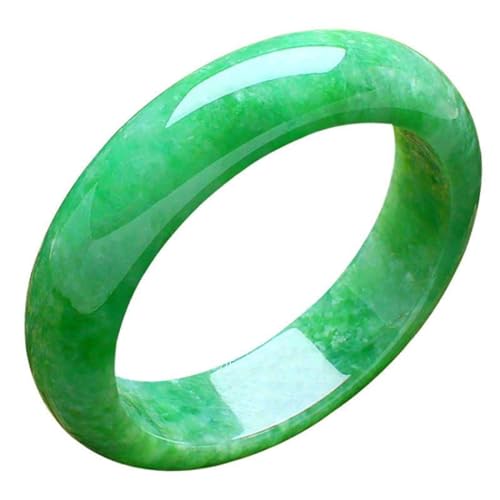 ZYOQYG Natürliche Jade Armreif Für Frauen Authentische Eisart Grün Jade Stein Jade Armband (54) von ZYOQYG