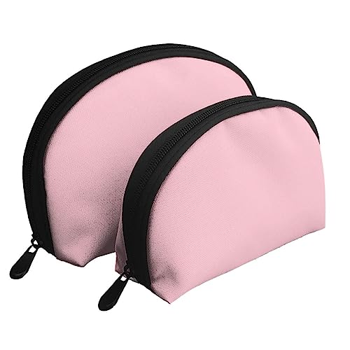 Solide Farbe Rosa Tragbare Taschen Clutch Beutel,Mutter Und Kind Aufbewahrungstasche,Shell Form Münze Große Kapazität Geldbörse Lagerung Für Kosmetik,Kleine Alltagsgegenstände, Weiss/opulenter Garten, von ZYVIA