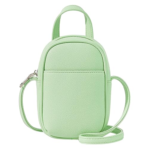 Umhängetaschen Damen Crossbody Bag Frauen Umhängetasche Mode Muster Einfach Bequem Verstellbarer Schultergurt Praktische Zipper Messenger Tasche (Green, One Size) von ZZHZGZ