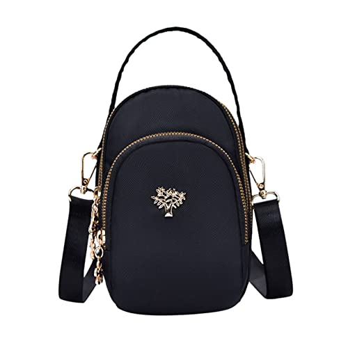 Umhängetaschen Damen Crossbody Bag Geldbörse Messenger mit Kredit Schulter Geldbörse kleine Handtasche Handy Slots Crossbody Mini Card für Damen Messenger Bags (A, One Size) von ZZHZGZ