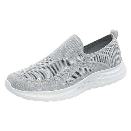 ZZHZGZ Arbeitsschuhe Herren Sicherheitsschuhe Damen Leicht Trends Drehknopf Sportliche Luftkissen Turnschuhe Atmungsaktiv Stahlkappenschuhe Bequeme Sportschuhe Sicherheitsschuhe Herren 45 von ZZHZGZ