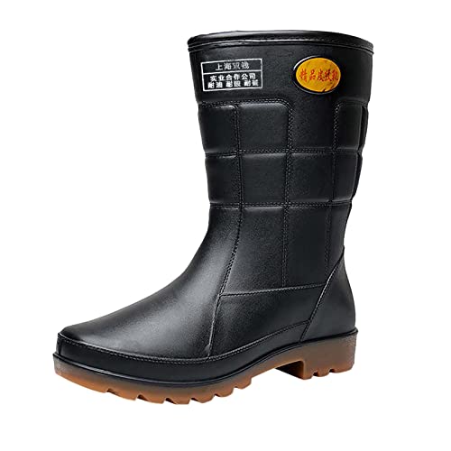 ZZHZGZ Damen Gummistiefel Wasserdicht Regenschuhe Damen Regenstiefeletten Herren Bequem Regenschuhe Gummistiefel Wasserdicht Hohe Gartenschuhe von ZZHZGZ