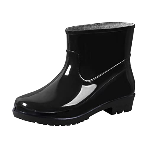 ZZHZGZ Damen Gummistiefel Wasserdicht Regenstiefel Damen Herren Boots Lang Gartenstiefel Atmungsaktiv Gummistiefeletten Wasserdichter Gumischtifel von ZZHZGZ