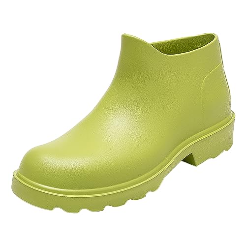 ZZHZGZ Gummistiefel Damen Herren Wasserdicht Winddicht in Schwarz Grau Rot Weiß Gummistiefel Damen Hoch 42 von ZZHZGZ