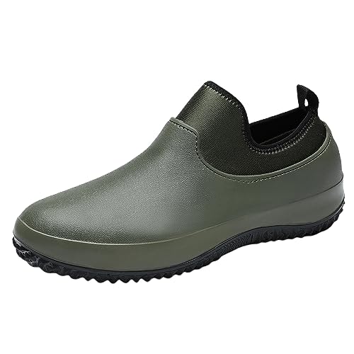 ZZHZGZ Gummistiefel Damen Wasserdicht Regenschuhe Damen Herren Boots Lang Gartenstiefel Atmungsaktiv Gummistiefeletten Wasserdichter Gumischtifel von ZZHZGZ