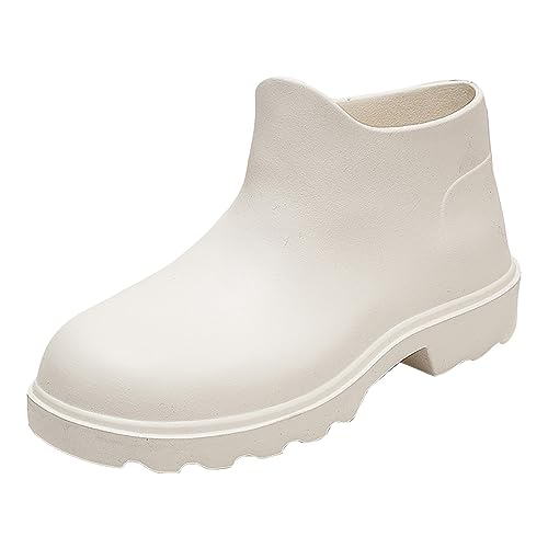 ZZHZGZ Gummistiefel Damen Wasserdicht Regenschuhe Damen Regenstiefeletten Herren Bequem Regenschuhe Gummistiefel Wasserdicht Hohe Gartenschuhe von ZZHZGZ