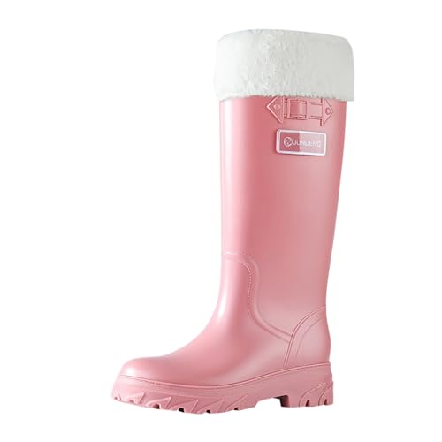 ZZHZGZ Gummistiefel Damen Wasserdicht Regenstiefel Damen Herren Hoch Rain Boots Lang Gartenstiefel Atmungsaktiv Gummistiefeletten Wasserdichter Gumischtifel von ZZHZGZ