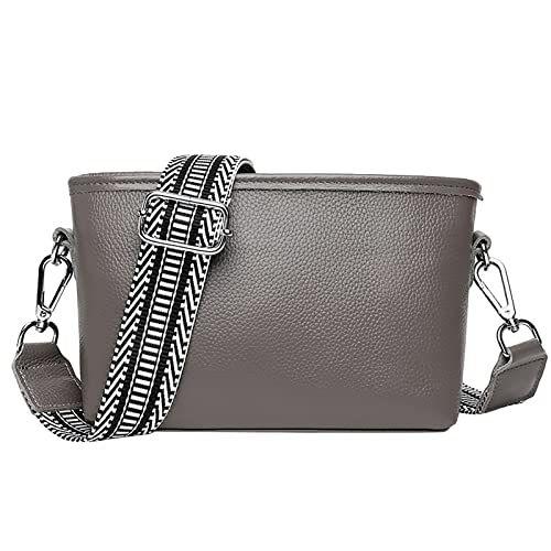 ZZHZGZ Umhängetaschen Damen Crossbody Bag 2023 Frauen Vintage Schultergurt einzelne Umhängetasche Umhängetasche kleine quadratische Tasche (Grey, One Size) von ZZHZGZ