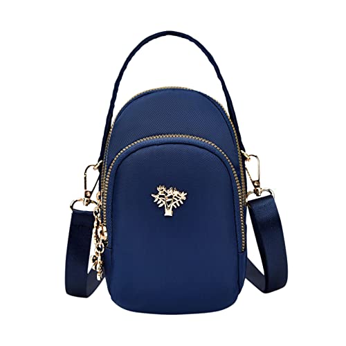 ZZHZGZ Umhängetaschen Damen Crossbody Bag Geldbörse Messenger mit Kredit Schulter Geldbörse kleine Handtasche Handy Slots Crossbody Mini Card für Damen Messenger Bags (B, One Size) von ZZHZGZ