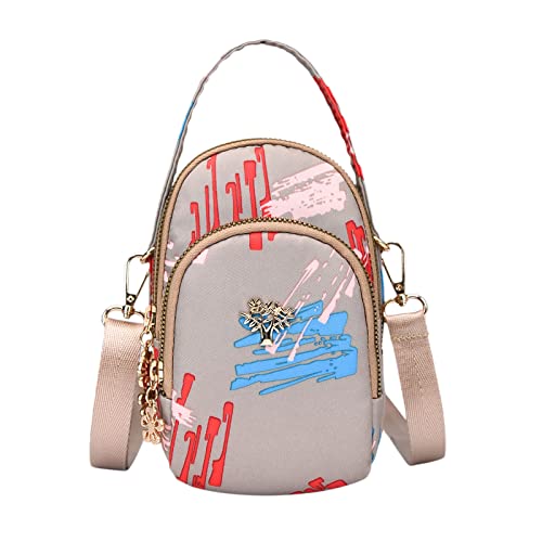 ZZHZGZ Umhängetaschen Damen Crossbody Bag Geldbörse Messenger mit Kredit Schulter Geldbörse kleine Handtasche Handy Slots Crossbody Mini Card für Damen Messenger Bags (G, One Size) von ZZHZGZ