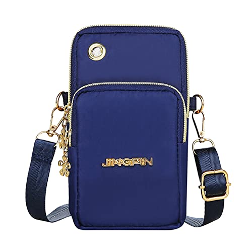 ZZHZGZ Umhängetaschen Damen Crossbody Bag Mädchen Laufen Sport Crossbody Handytasche Mode Telefon Arm Tasche Für Frauen Schulter Handgelenk Tasche (Blue, One Size) von ZZHZGZ