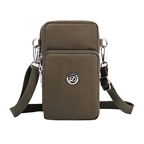 ZZHZGZ Umhängetaschen Damen Crossbody Bag Slots mit Kredit Mini Crossbody Handy Karte Geldbörse Schulter für Frauen Handtasche kleine Brieftasche Messenger Messenger Bags (C, One Size) von ZZHZGZ