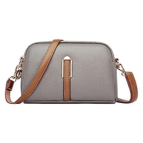 ZZHZGZ Umhängetaschen Damen Crossbody Bag Umhängetaschen für Damen, lässig, verstellbarer Riemen, Damen-Umhängetasche (Grey, One Size) von ZZHZGZ