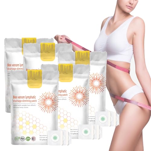 Bienengift-Pflaster, Bienengift-Lymphdrainage-Pflaster, Bienengift-Drainage-Pflaster Für Frauen Und Männer (5PCS) von ZZJDBF