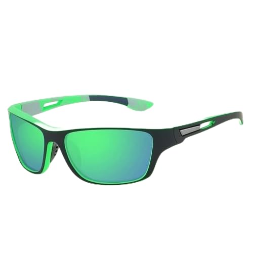 ZZZOLX Sonnenbrille herren Polarisierte Sonnenbrille Männer Fahren Sport Brille Sonnenbrille Damen Sonnenbrille.-06 Grüner Spiegel von ZZZOLX