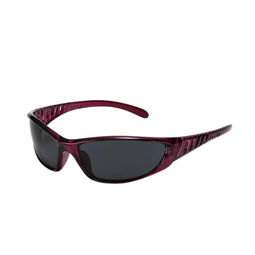 ZZZOLX Sonnenbrille herren Silberne Sonnenbrille, Farbe Hohl, Zukünftiger Technologischer Sinn, Internet -Promi -Sonnenbrille Für Frauen, Sonnenbrille Für Männer.-Chelizi Rot von ZZZOLX