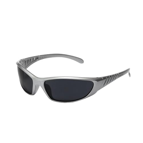 ZZZOLX Sonnenbrille herren Silberne Sonnenbrille, Farbe Hohl, Zukünftiger Technologischer Sinn, Internet -Promi -Sonnenbrille Für Frauen, Sonnenbrille Für Männer.-Silber von ZZZOLX