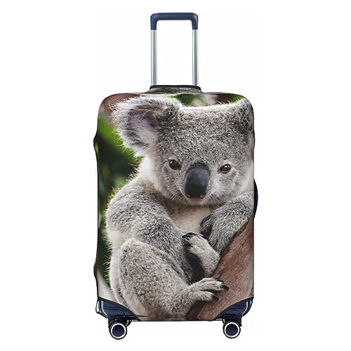 ZaKhs Nette Koala Druck Gepäck Abdeckungen Für Männer Und Frauen Elastische Koffer Abdeckungen Trolley Fall Schutzhülle, Schwarz , 90 von ZaKhs