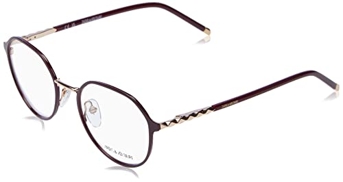 Zadig&Voltaire Damen VZV354 Sonnenbrille, Shiny Rose Gold with Bordeaux Parts, 49 von Zadig & Voltaire