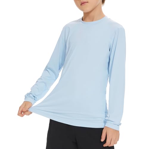 Neoprenanzug Kinder Uv Shirt Kinder Sonnenschutz Badeshirt Uv Herren Schwimmshirt Kinder Sonnenschutz Kinder Badeshirt Uv Kinder Rash Guard Badeanzug Jungen Rashguards Für Jungen Hellblau XS von Zando