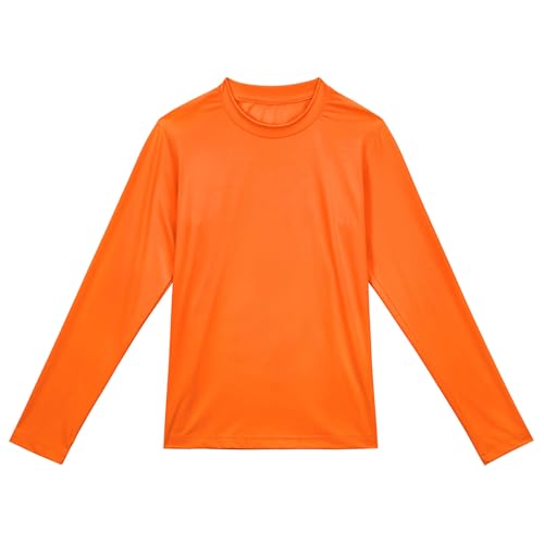 Neoprenanzug Kinder Uv Shirt Kinder Sonnenschutz Badeshirt Uv Herren Schwimmshirt Kinder Sonnenschutz Kinder Badeshirt Uv Kinder Rash Guard Badeanzug Jungen Rashguards Für Jungen Hellorange Farbe XS von Zando