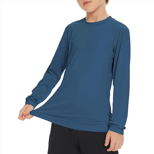 Neoprenanzug Kinder Uv Shirt Kinder Sonnenschutz Badeshirt Uv Herren Schwimmshirt Kinder Sonnenschutz Kinder Badeshirt Uv Kinder Rash Guard Badeanzug Jungen Rashguards Für Jungen Tibetisches Blau S von Zando