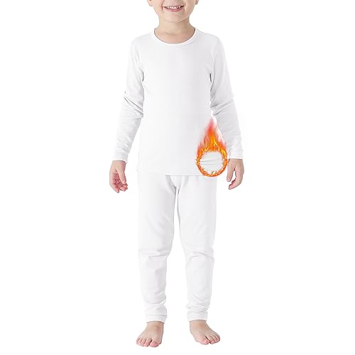 Zando Kinder Schlafanzug Jungen Kinder Schlafanzug Mädchen Baby Schlafanzug Frottee Schlafanzug Kinder Jungen Pyjama Mädchen Schlafanzug Teenager Mädchen Schlafanzug Baby Pyjama Kinder Weiß 2-3 Jahre von Zando