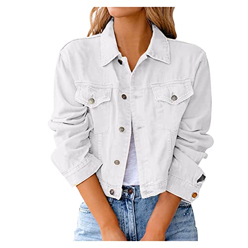 Zannycn Jeans Jacken Für Damen Leichte Jacken Damen Sommerjacken Kurze Jeansjacke Damen Zum Kleid Kurze Übergangsjacke Sweatshirt Mit Knopf Weiße Jeansjacke Damen Jeansjacke Damen Kurz Jeansjacke Zannycn Jeans Jacken Für Damen Leichte Jacken Damen Sommerjacken Kurze Jeansjacke Damen Zum Kleid Kurze Übergangsjacke Sweatshirt Mit Knopf Weiße Jeansjacke Damen Jeansjacke Damen Kurz Jeansjacke von Zannycn