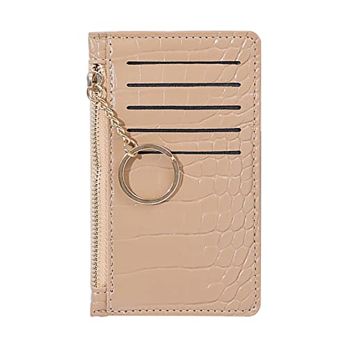 Tzard Holder Videli Verwenden Sie Tsoin Presse Tsolorful Tsrotsodile Print Golden Zipper(Khaki) von Zaphara