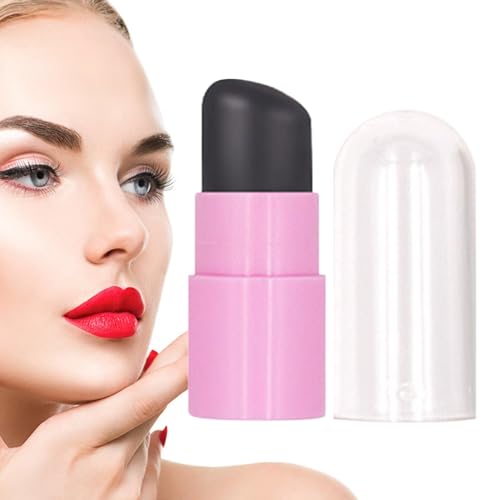 Silikon-Concealer-Make-up-Pinsel | Wiederverwendbarer Make-up-Pinsel mit Hülle,Der Make-up-Pinsel sorgt für eine gleichmäßige und präzise Anwendung von Lipgloss-Lidschatten Zceplem von Zceplem