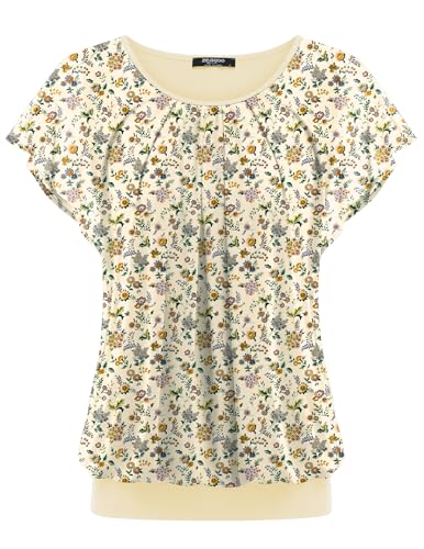Zeagoo Damen Bluse Fledermaus Arm Elegant Tunika Shirt oppellagig V-Ausschnitt Mesh Locker Oberteile Zeagoo Damen Bluse Fledermaus Arm Elegant Tunika Shirt oppellagig V-Ausschnitt Mesh Locker Oberteile von Zeagoo