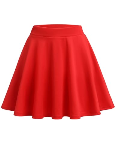 Zeagoo Rock Damen Sommer Kurz Skater Rock A Linie Tellerrock Elastische Taille Plissee Röcke Rot XXL Zeagoo Rock Damen Sommer Kurz Skater Rock A Linie Tellerrock Elastische Taille Plissee Röcke Rot XXL von Zeagoo