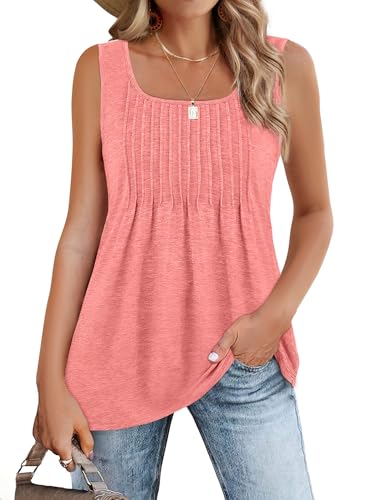 Zeagoo Damen Tank Top Ärmellose T Shirt Sommer Tanktops Casual Oberteile Tunika Weste Shirt Basic Cami Elegant Blusentops Rosa L Zeagoo Damen Tank Top Ärmellose T Shirt Sommer Tanktops Casual Oberteile Tunika Weste Shirt Basic Cami Elegant Blusentops Rosa L von Zeagoo