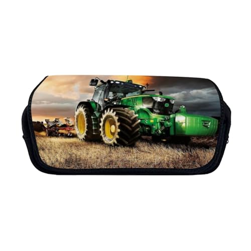 Zelbuck Tractor Federmäppchen Große Aufbewahrung Traktor, Federtasche Pencil Case Traktor Büro Briefpapier Tasche Geeignet Etui Für Mädchen (Styple 2#,20 * 10 * 9cm) von Zelbuck