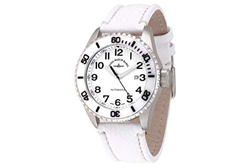 Zeno-Watch Herrenuhr - Diver Ceramic Automatic White - 6492-i2-2 von Zeno